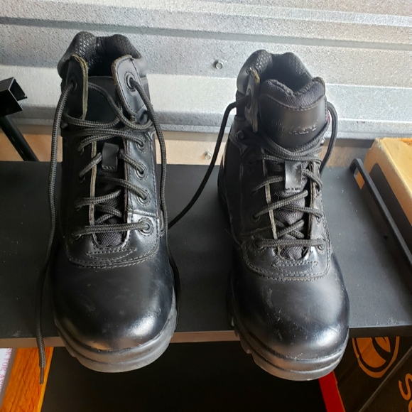 Die Hard® Oil & Slip Resistant Lace-Up Black Leather Boots Size 7.5 main image 8